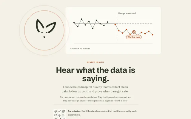 Screenshot of V19 · Hear the data